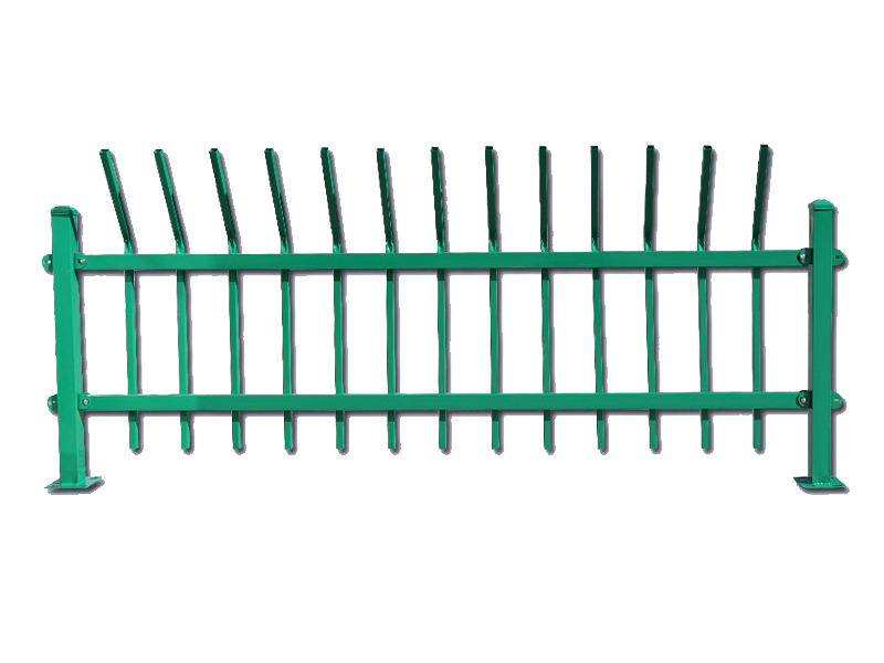 彎頭草坪鋅鋼柵欄圖片