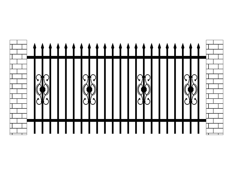 小區鋅鋼圍欄圖片8